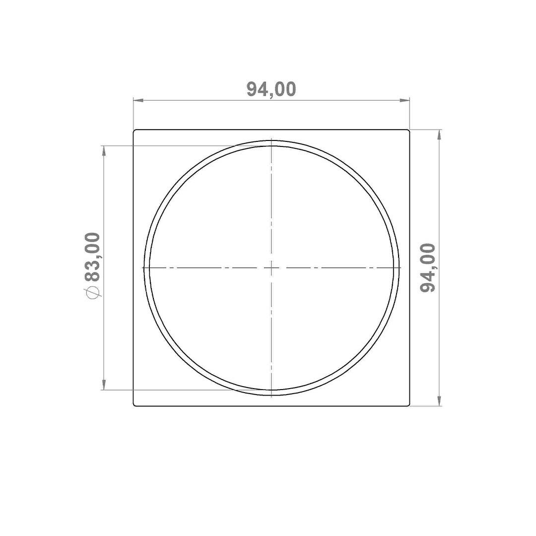 Ralo Click Inox - Cromado - 10x10cm Concept Metais Ralo Inox Cromado 10x10cm - 8