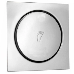 Ralo Click Quadrado 10 Cm Cromado - 1