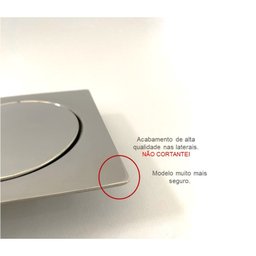 Ralo Click Quadrado 10 Cm Cromado - 7