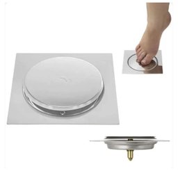 Ralo Click Quadrado 10 Cm Cromado - 2