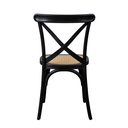 Ver imagem 5 de Conjunto Mesa Eames Dsw 70cm com 2 Cadeiras Paris Rattan Preta Sala de Jantar