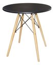 Ver imagem 6 de Conjunto Mesa Eames Dsw 70cm com 2 Cadeiras Paris Rattan Preta Sala de Jantar