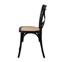 Ver imagem 4 de Conjunto Mesa Eames Dsw 70cm com 2 Cadeiras Paris Rattan Preta Sala de Jantar