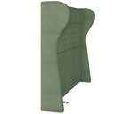 Ver mais imagens de Kit Cabeceira Cama Box Casal 195 Cm Madrid com Puff Recamier Santorini Bouclê Oliva - Lyam Decor