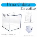 Ver imagem 2 de Urna Acrílico Sorteio Caixa Sugestões Cubo 25 Cm X 25 Cm