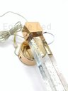 Ver imagem 5 de Luminária Empire Quadrado Pendente Bolhas Cristal Cabeceira Original Dourado Prata Rose