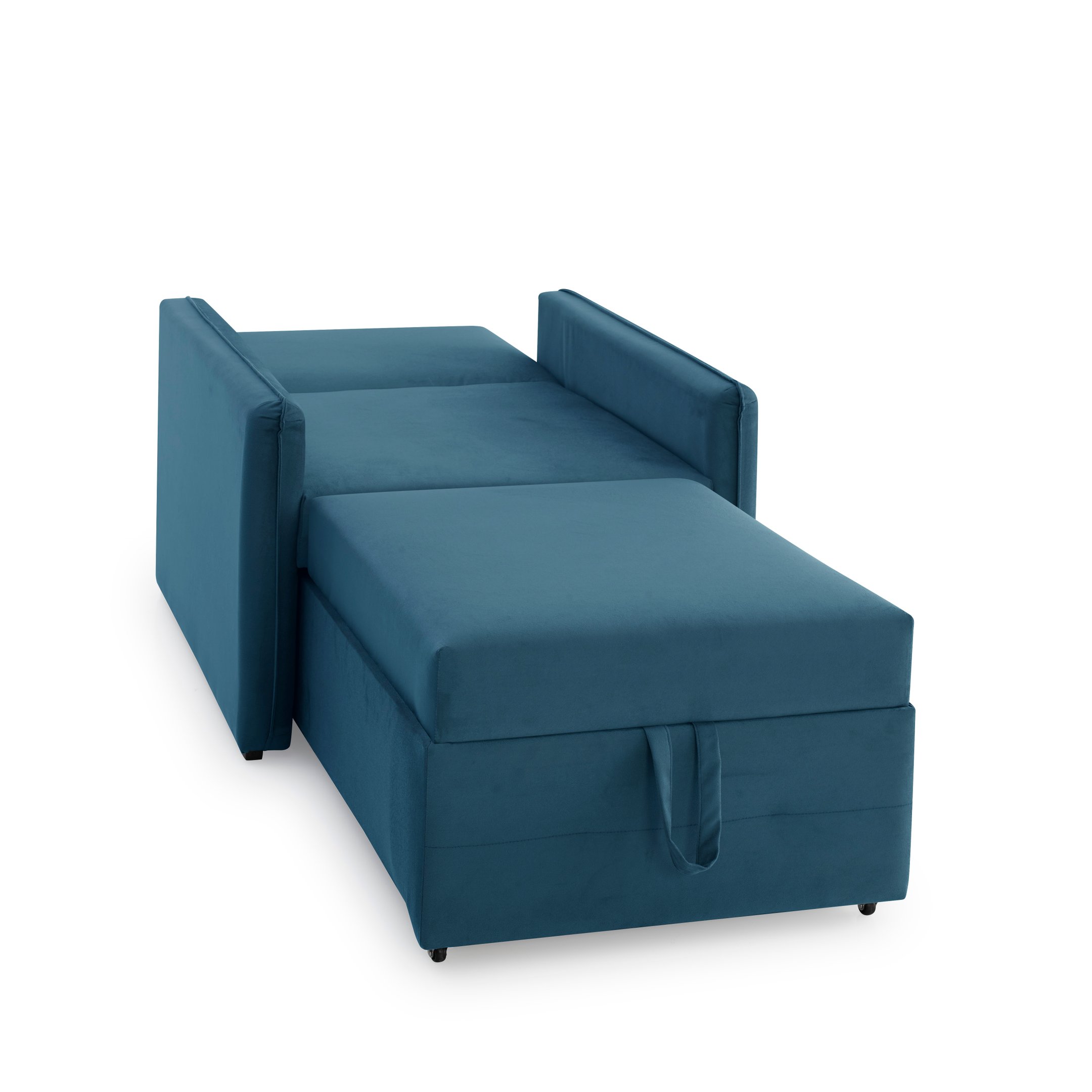 Poltrona Icaria 3 em 1 Poltrona Chaise Cama Azul Estofama - 7