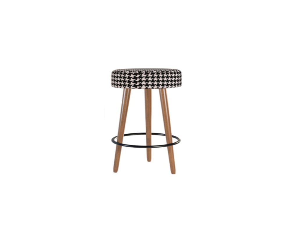 Banqueta Londres com 3 Pés Palito - Suede Cardan - 1