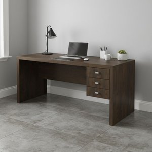 Escrivaninha Mesa Escritório 155cm com 3 Gavetas Reversível ME4113