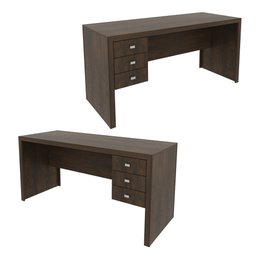 Mesa para Escritório 155cm com 3 Gavetas Reversível ME4113 - 7