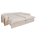 Ver imagem 4 de Sofá Retrátil e Reclinável Dubai com Molas Ensacadas, 1,90m. (cru).