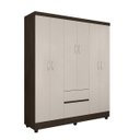 Ver imagem 5 de Guarda-Roupa Casal 6 Portas 2 Gavetas Flash Ii Demóbile
