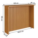 Ver imagem 3 de Bancada para Cozinha 1,28m Ripado Munique Freijó Indekes