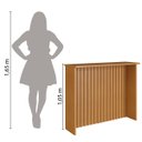 Ver imagem 6 de Bancada para Cozinha 1,28m Ripado Munique Freijó Indekes