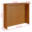 Ver imagem 4 de Bancada para Cozinha 1,28m Ripado Munique Freijó Indekes