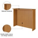 Ver imagem 5 de Bancada para Cozinha 1,28m Ripado Munique Freijó Indekes