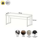 Ver imagem 5 de Mesa Escrivaninha Industrial F5 Office g sem Gavetas MDP 190cm Macadâmia com Branco F5