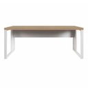 Ver imagem 6 de Mesa Escrivaninha Industrial F5 Office g sem Gavetas MDP 190cm Macadâmia com Branco F5