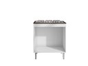 Ver imagem 2 de Ajl Móveis Balcão Andréia 80 Cm para Cooktop 4 ou 5 Bocas Branco