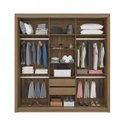 Ver imagem 2 de Guarda-Roupa Casal 3 Portas 2 Gavetas 5 Prateleiras 