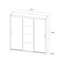Ver imagem 4 de Guarda-Roupa Casal 3 Portas 2 Gavetas 5 Prateleiras 