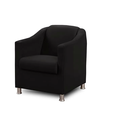 Ver imagem 1 de Poltrona Beatriz confort preto suede para sala de estar,salão escritoria Dalaqua-Decor