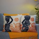Ver imagem 5 de Kit com 2 Capas para Almofadas Decorativas Africanas