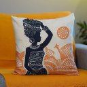 Ver imagem 3 de Kit com 2 Capas para Almofadas Decorativas Africanas