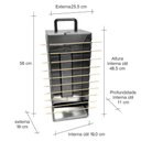 Ver imagem 4 de KIT - Churrasqueira 10 Espetinhos Churrasquito a Gás PR-199 + 100 Espetinhos - Progás