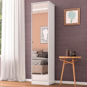 Armário Multiuso Sapateira 1 Porta Miami - Branco
