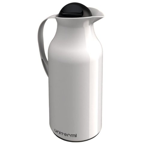 Garrafa Térmica Bico Antigotas 1 Litro para Café Chá Terere:branco