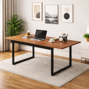 Ver imagem 6 de Mesa Industrial Grande 190cm para Escritório Home Office Pés de Ferro