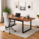 Ver imagem 4 de Mesa Industrial Grande 190cm para Escritório Home Office Pés de Ferro