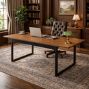 Ver imagem 5 de Mesa Industrial Grande 190cm para Escritório Home Office Pés de Ferro