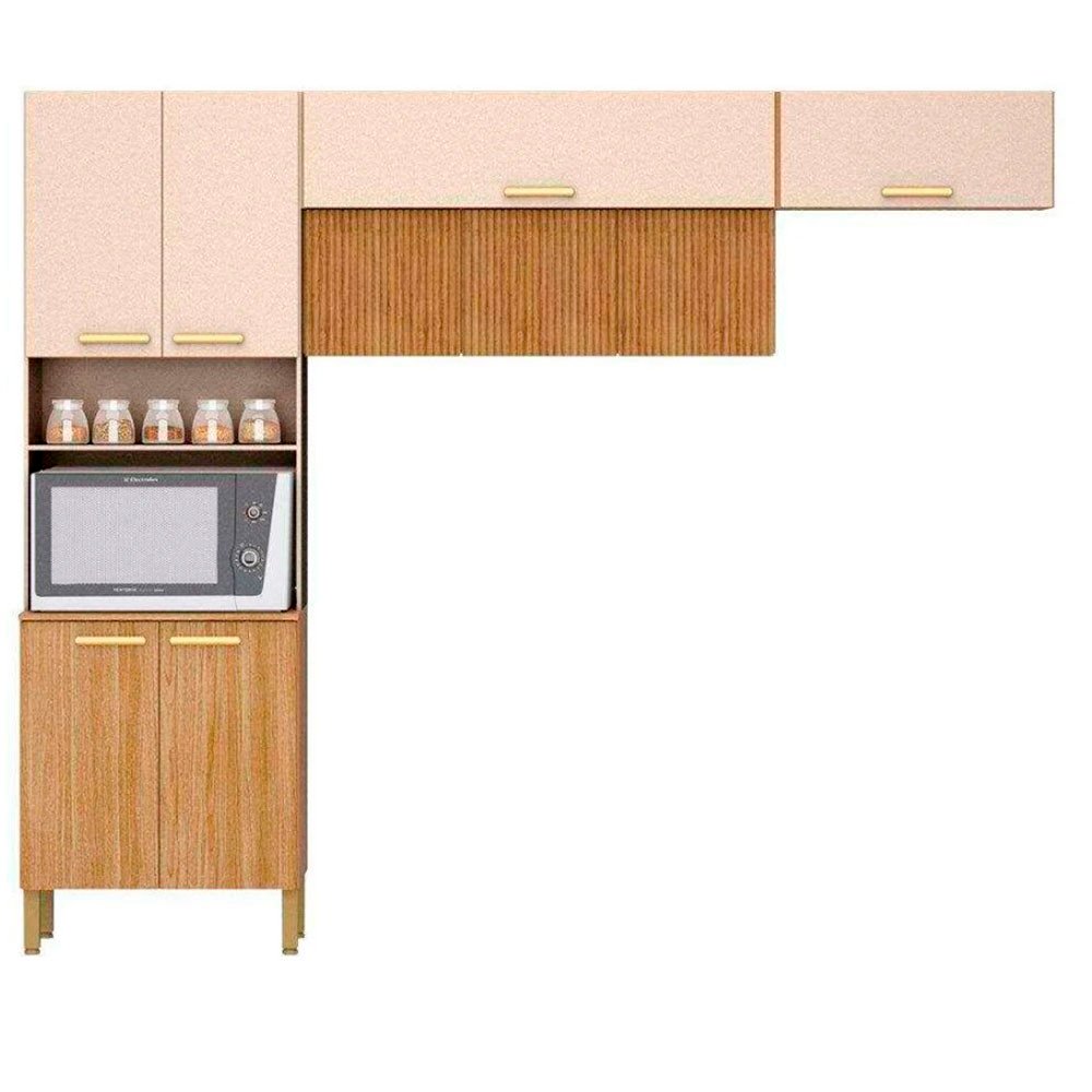 Cozinha em L Urbane 260cm com 9 Portas 2972 Kits Paraná - 2
