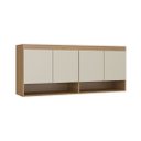 Ver imagem 3 de Roupeiro Modulado Selene de Canto 10 Portas 2 Mesa de Cabeceira e Cabeceira