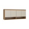 Roupeiro Modulado Selene de Canto 10 Portas 2 Mesa de Cabeceira e Cabeceira - 3
