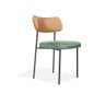 Kit 4 Cadeiras para Sala de Jantar e Cozinha Melissa em Aço Carbono Verde/whisky - 3