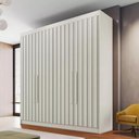 Ver imagem 1 de Guarda Roupa Ripado 4 Portas 3 Gavetas - Potente Europa