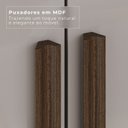 Ver imagem 6 de Guarda-Roupa Casal 6 Portas 8 Gavetas Florianópolis 100% MDF Marrom/New Canion/Off White