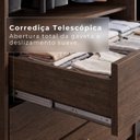 Ver imagem 7 de Guarda-Roupa Casal 6 Portas 8 Gavetas Florianópolis 100% MDF Marrom/New Canion/Off White