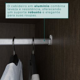 Guarda-roupa Casal 6 Portas 8 Gavetas Florianópolis 100% MDF  - 9