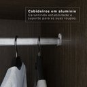 Ver mais imagens de Guarda-Roupa Casal 6 Portas 8 Gavetas Florianópolis 100% MDF Marrom/New Canion/Off White