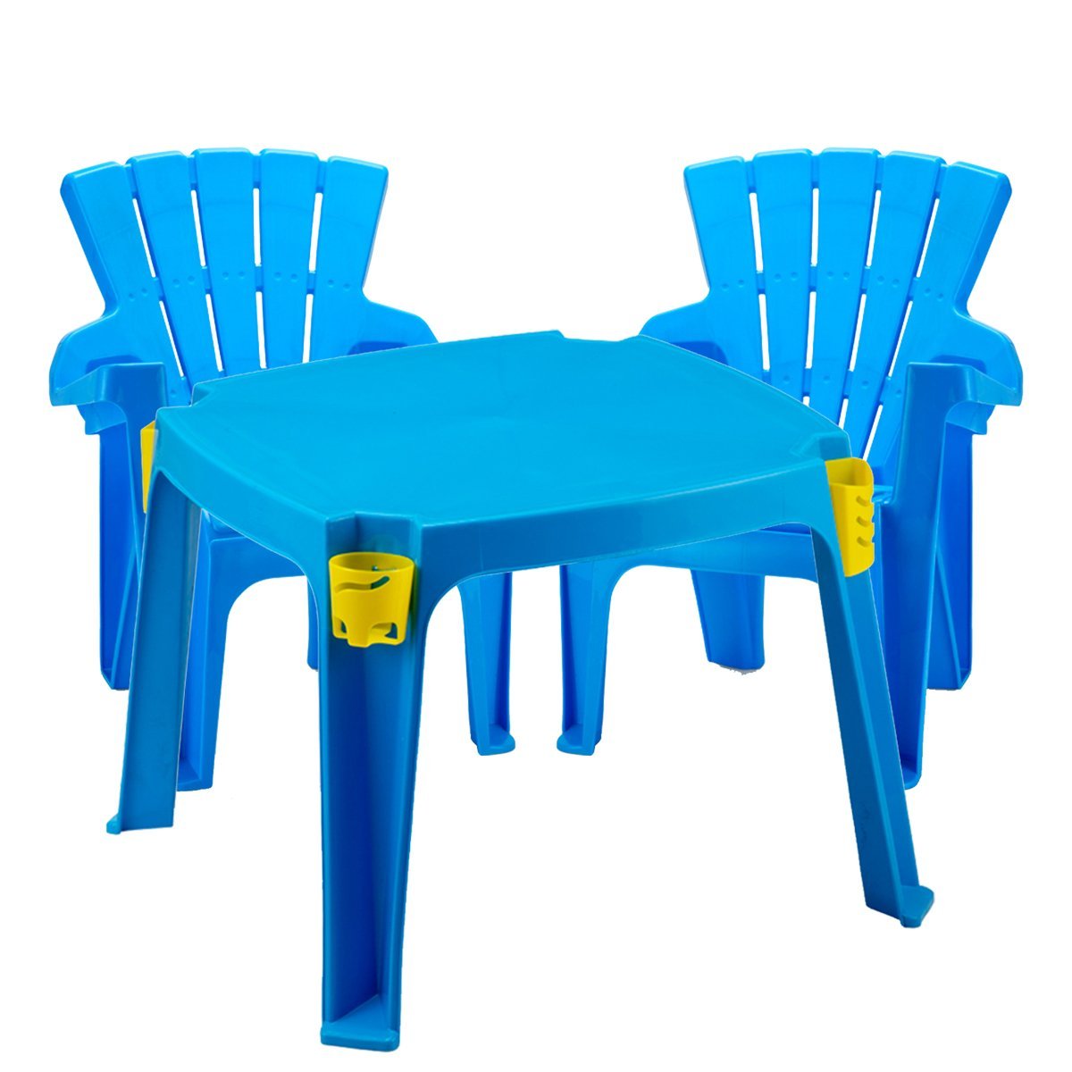 Conjunto de Mesa e 2 Cadeiras Infantil Americana Azul Color - 1
