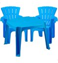 Ver imagem 1 de Conjunto de Mesa e 2 Cadeiras Infantil Americana Azul Color