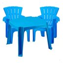 Ver imagem 1 de Conjunto de Mesa e 2 Cadeiras Infantil Americana Azul Color