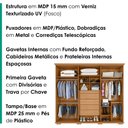 Ver imagem 4 de Guarda Roupa Casal 6 Portas 5 Gavetas Rest 273 cm Cinamomo Zanz