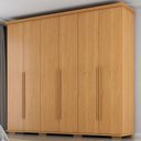 Ver imagem 2 de Guarda Roupa Casal 6 Portas 5 Gavetas Rest 273 cm Cinamomo Zanz