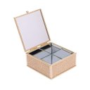 Ver imagem 2 de Porta-jóias Toscana 10cm X 11cm X 5,5cm Dourado Metal