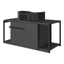 Ver imagem 5 de Gabinete para Banheiro Suspenso Industrial com Cuba Berlin Preta Grafite
